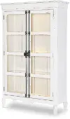 Country Living White Display Cabinet