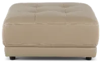 Nexus Cappuccino Brown Leather Ottoman