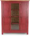 Country Living Red Pie Safe Cabinet