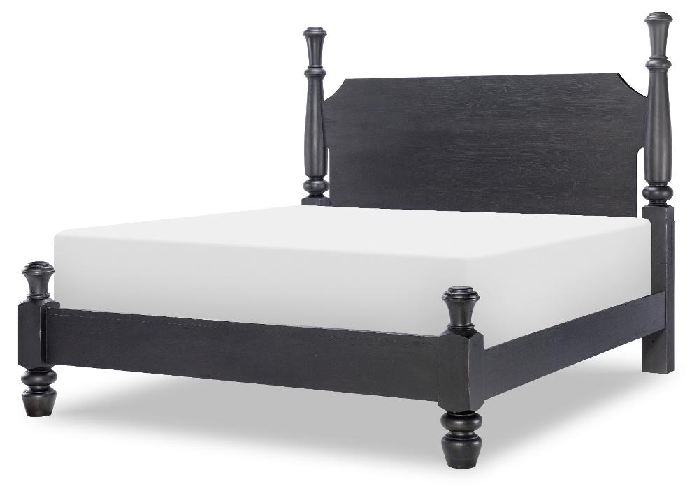 Country Living Black Queen Post Bed