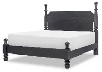 Country Living Black King Post Bed