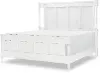 Country Living White Picket Fence Queen Shelter Bed