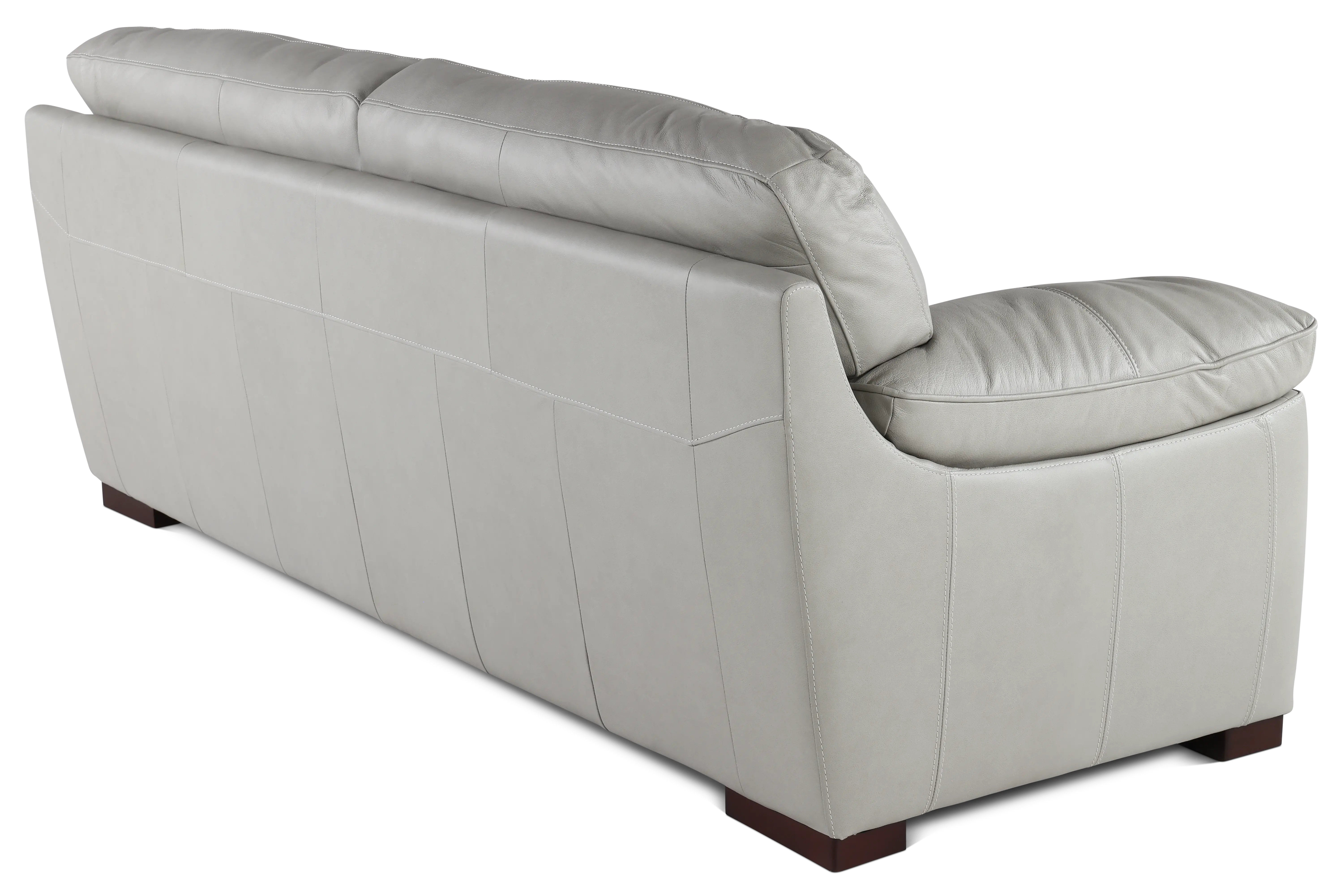 Baron Gray Leather Sofa-4