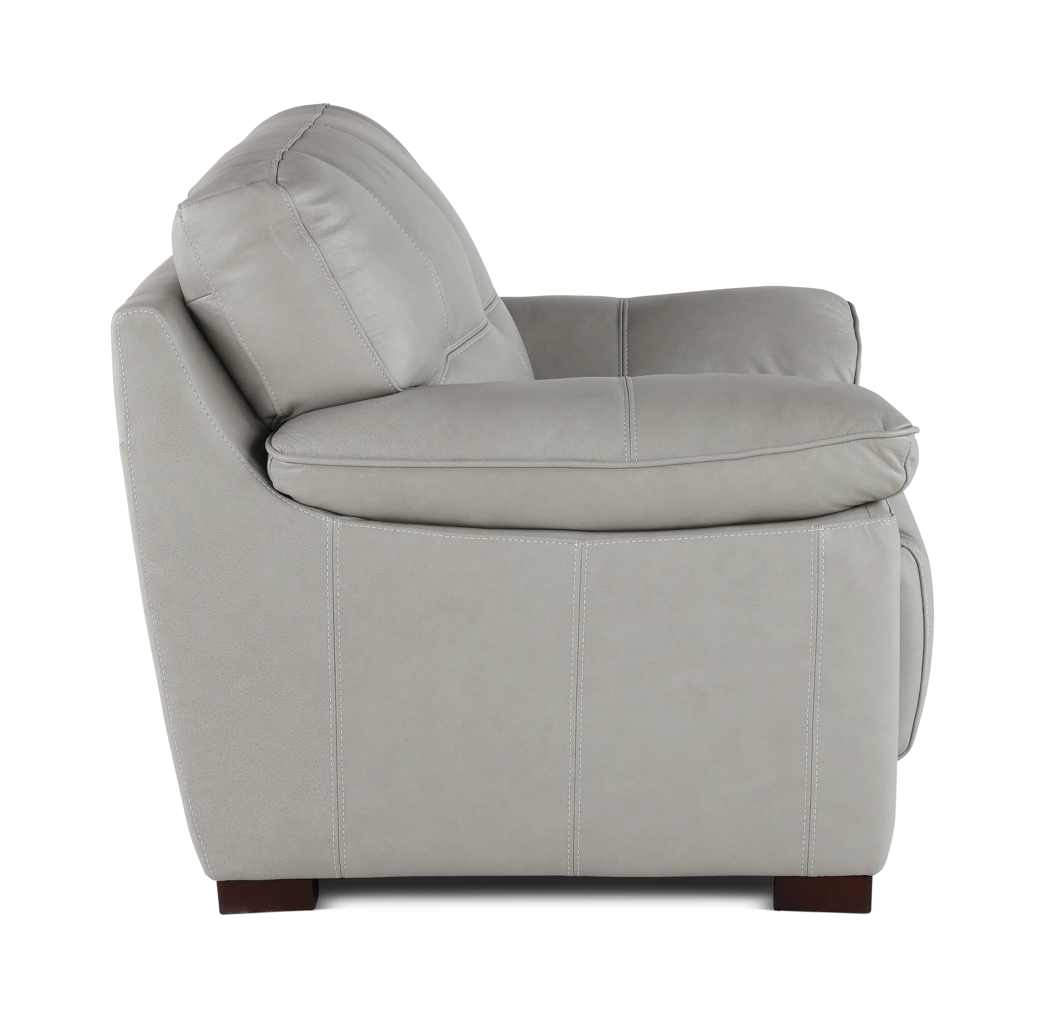 Baron Gray Leather Chair-4