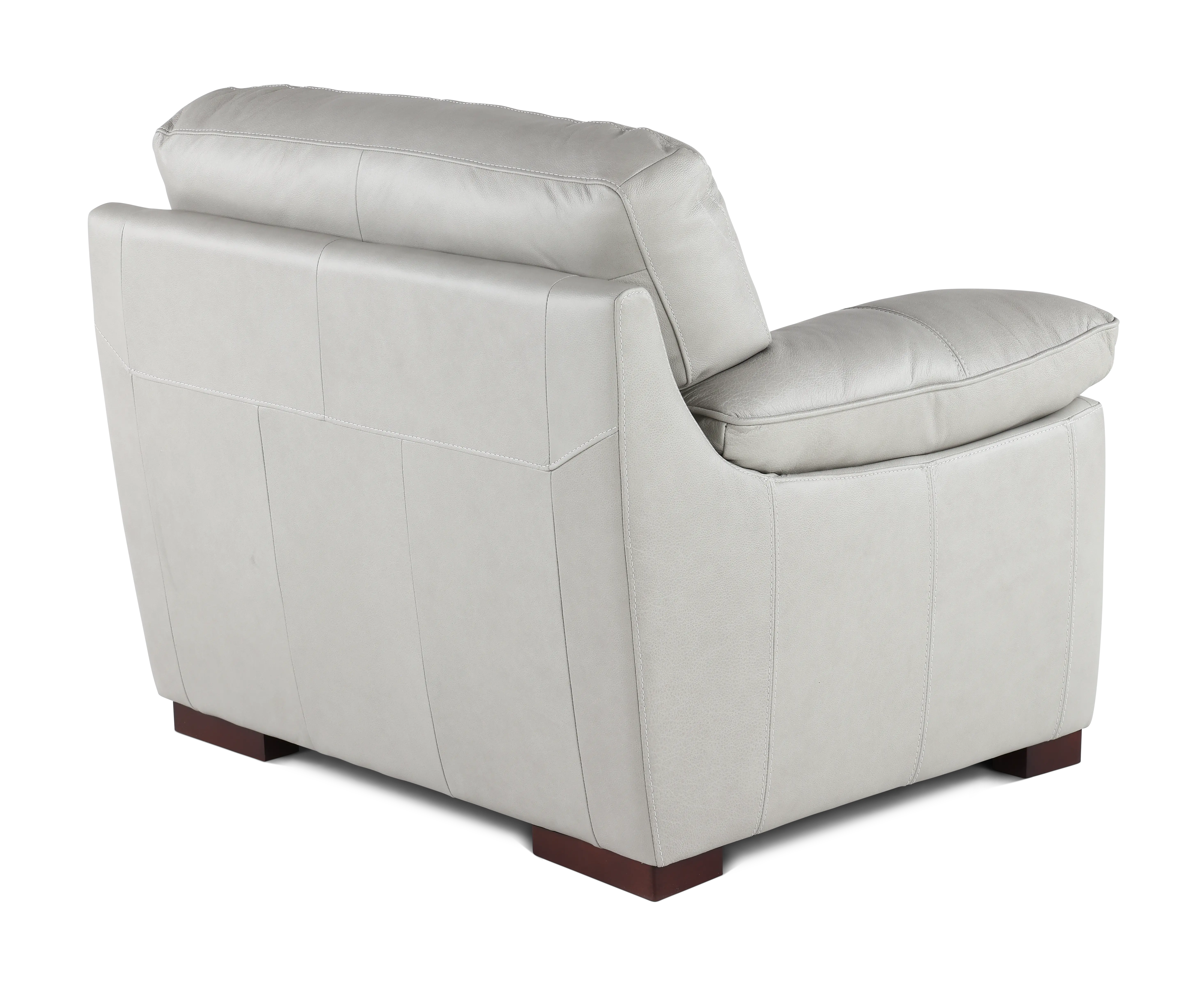 Baron Gray Leather Chair-5