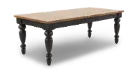 Country Living Oak and Black Dining Table