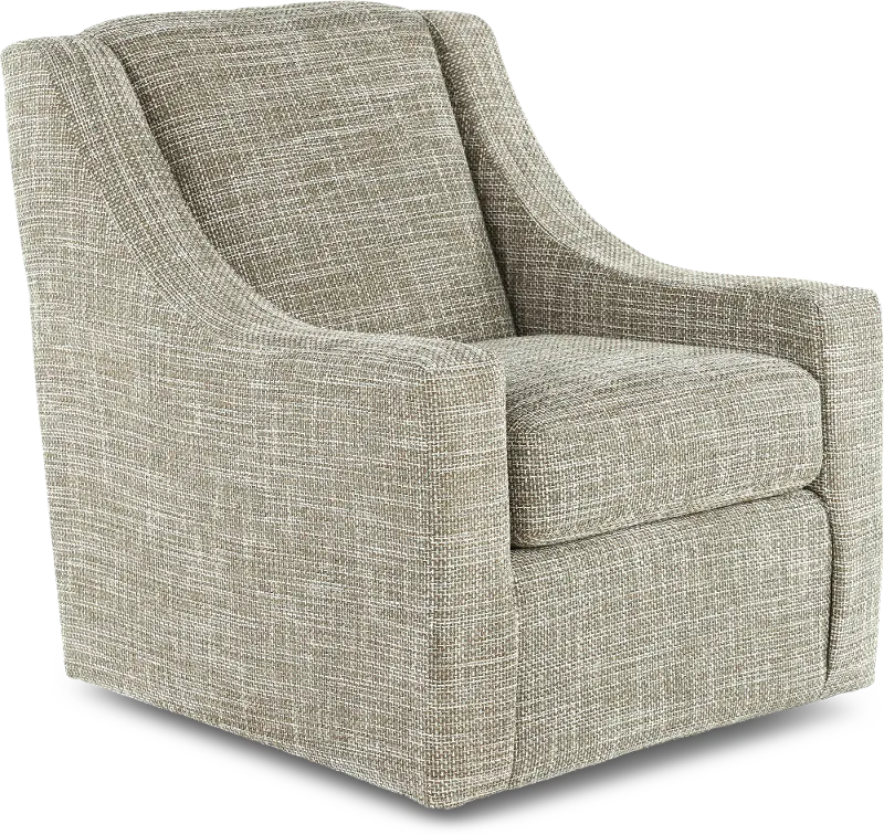 Pine Clover Green Swivel Accent Chair