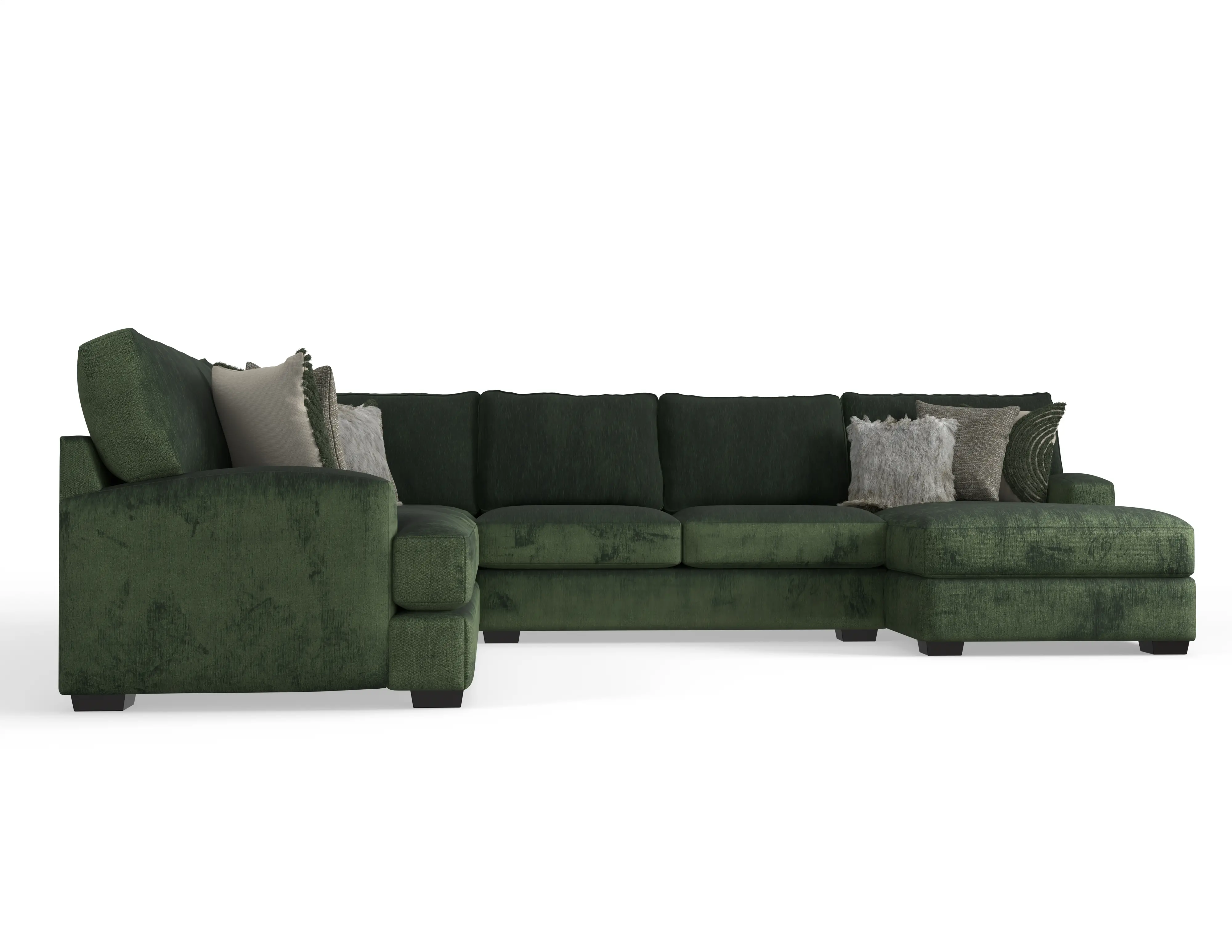Pine Green 3-Piece Sectional-9