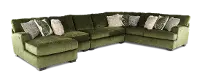 Pine Green 4-Piece Sectional