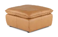 Oslo Tan Leather Large Ottoman