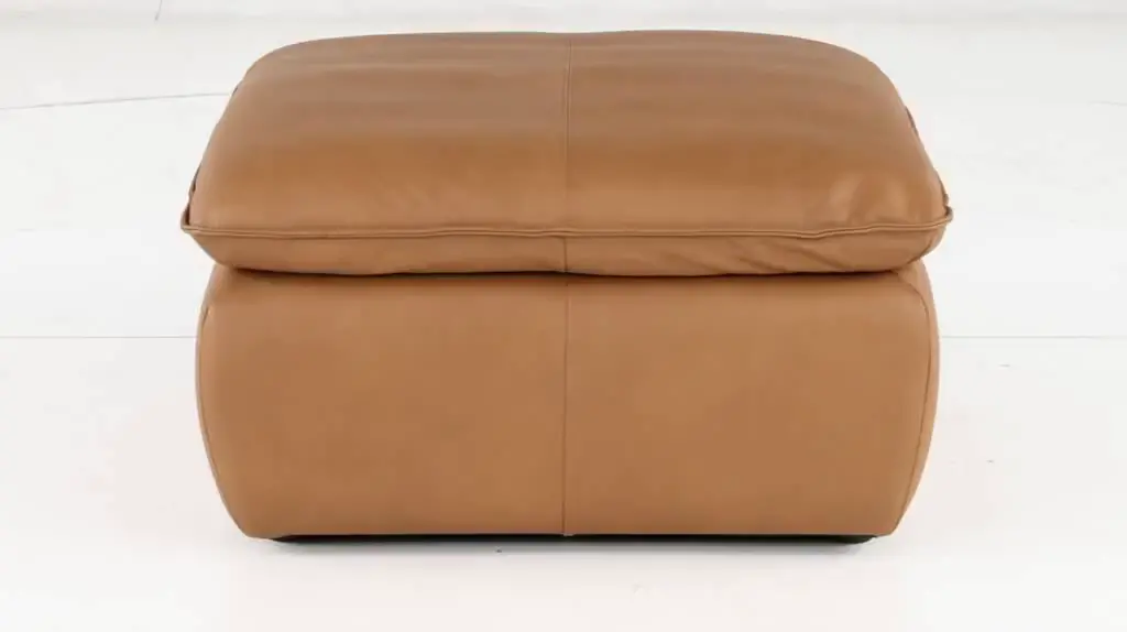 Oslo Tan Leather Large Ottoman-7