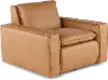 Oslo Tan Leather Swivel Chair