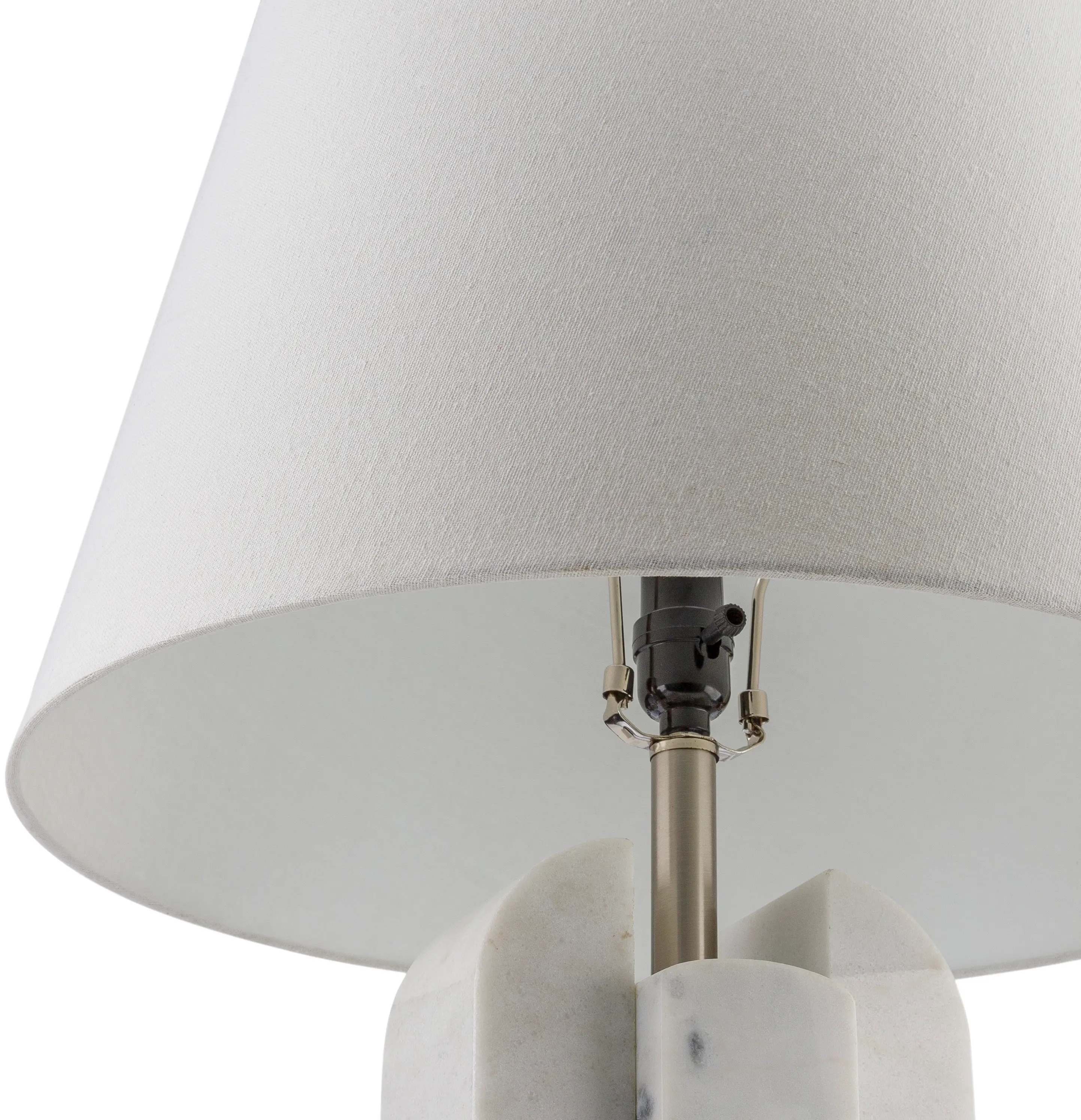 TLD002 Tallado White Marble Table Lamp-3