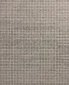CED01AL/CHARCOAL/IVORY/5X8/RUG Cedar 5 x 8 Charcoal and Ivory Plaid Area Rug