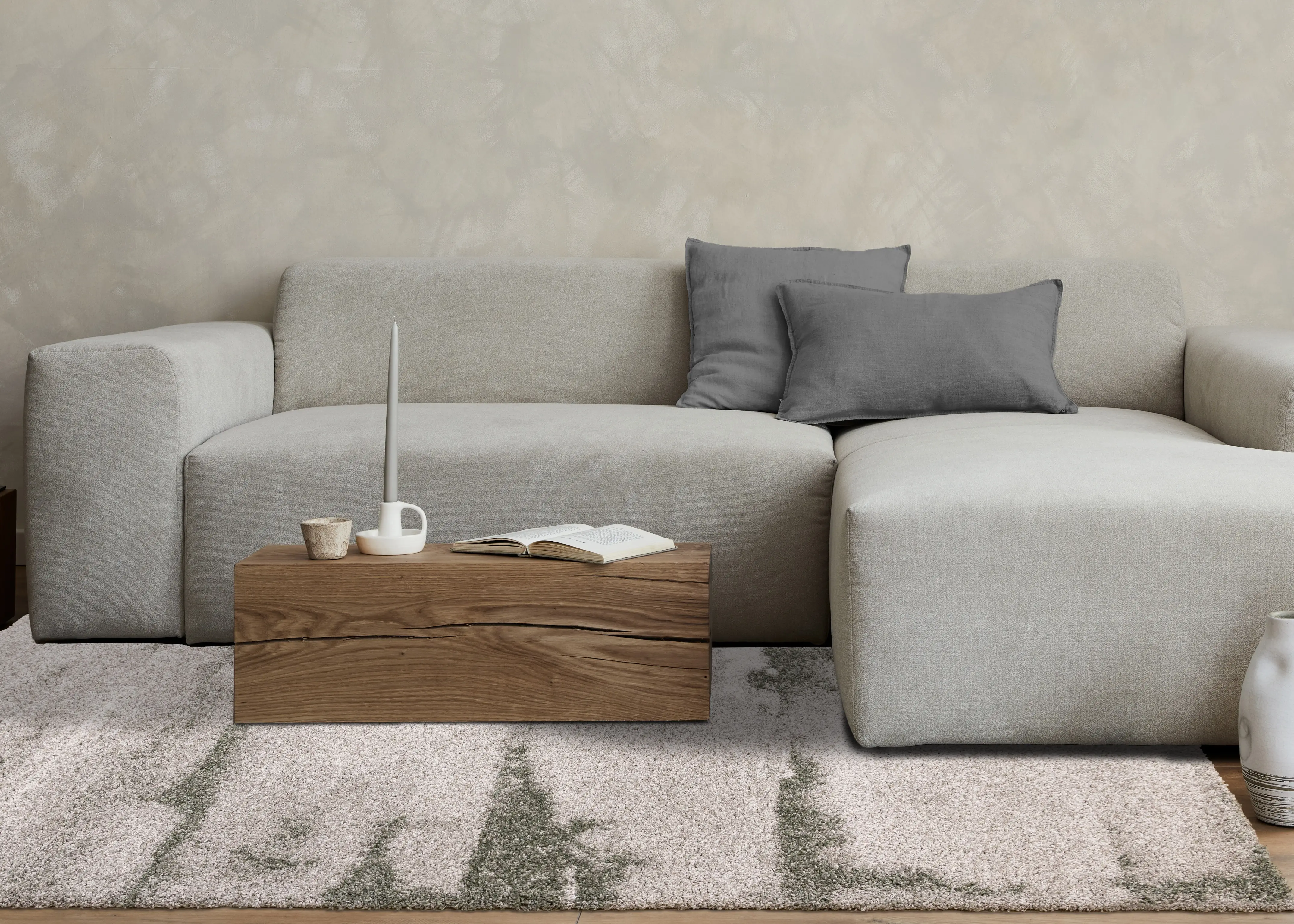 Mora 5 x 8 Gray and Green Area Rug-3