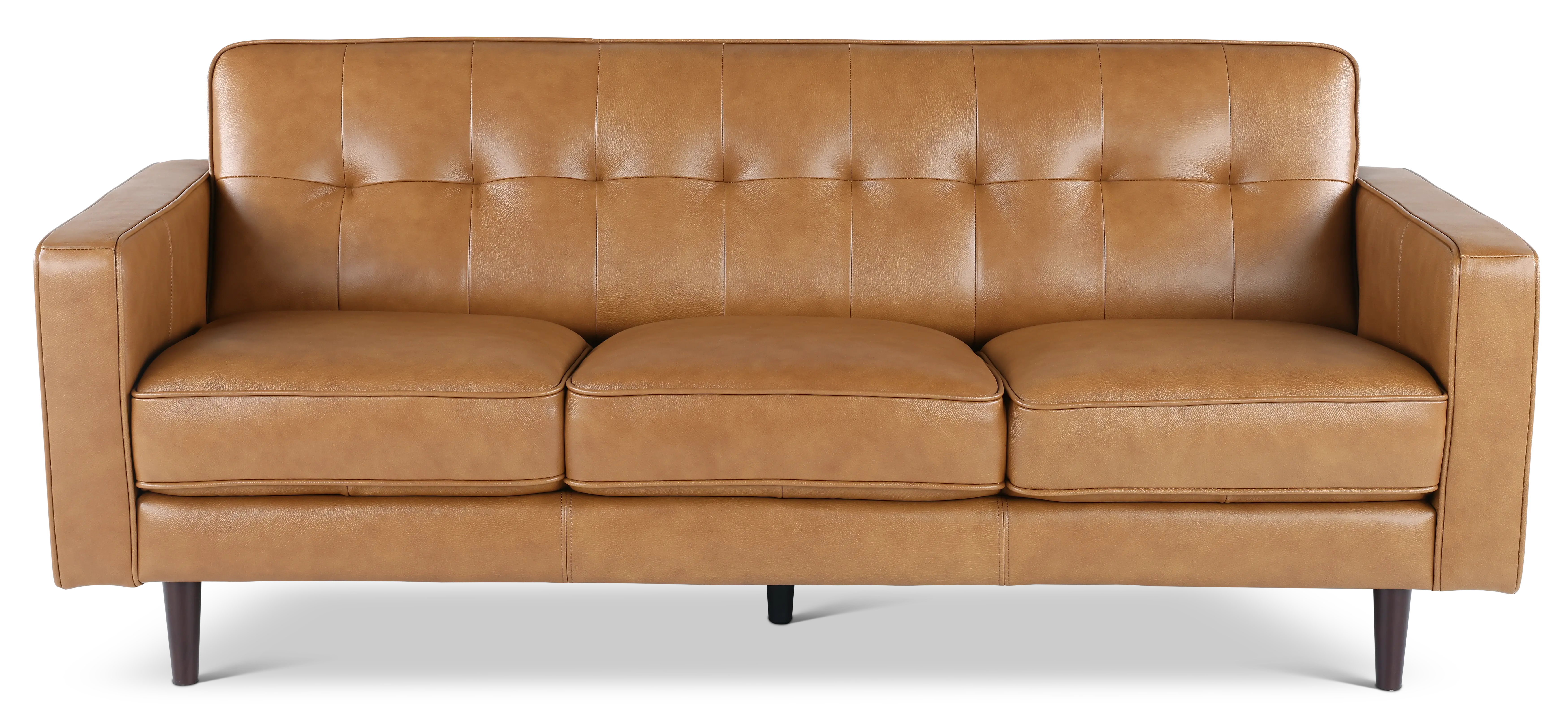 Stark Tan Leather Sofa-1