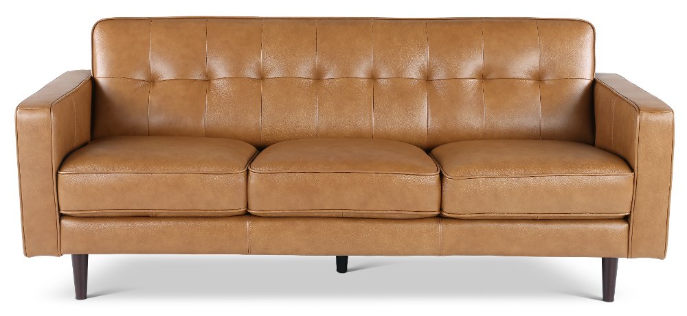 Stark Tan Leather Sofa