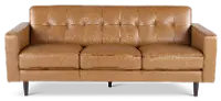 Stark Tan Leather Sofa