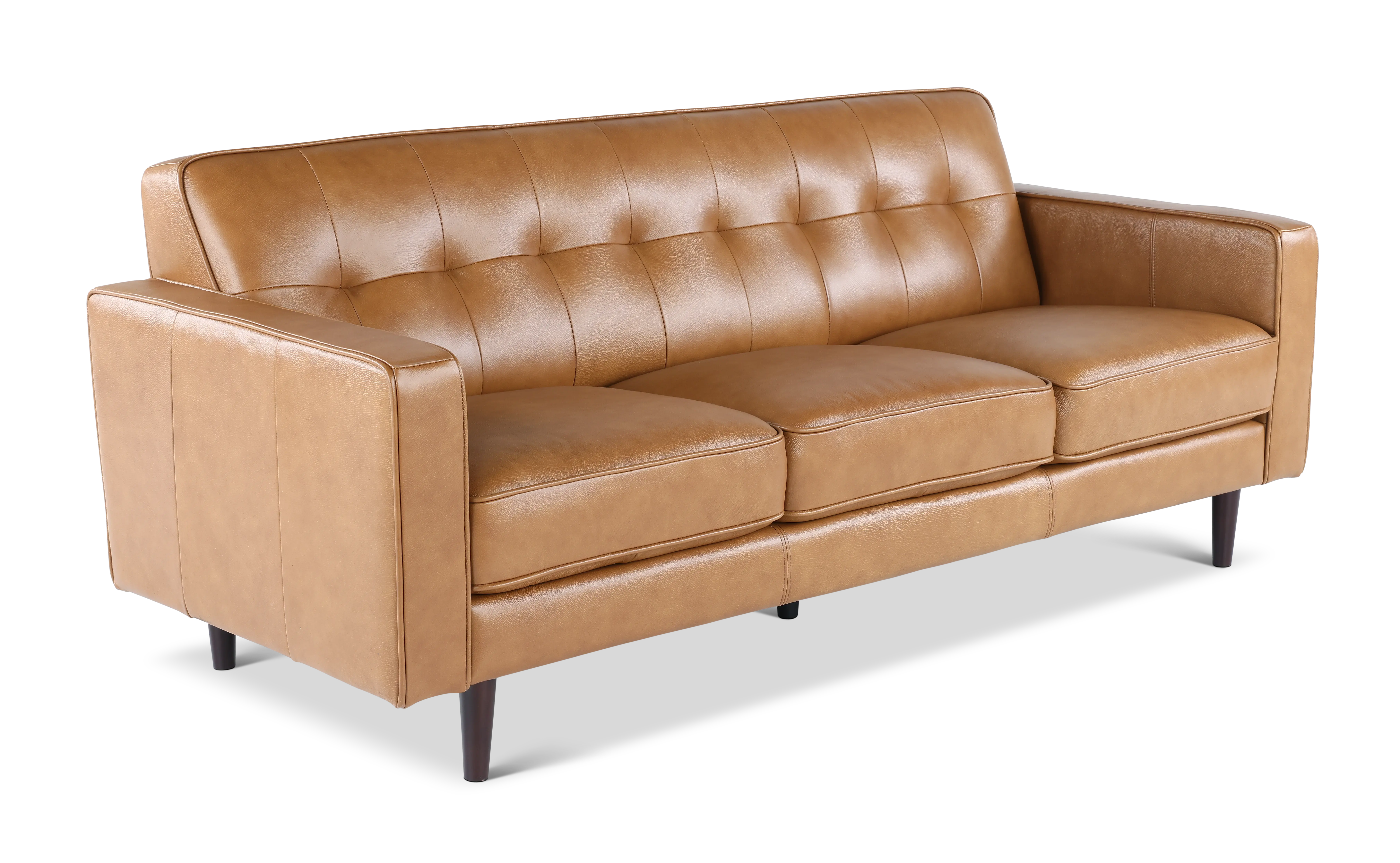 Stark Tan Leather Sofa-2
