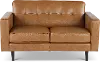 Stark Tan Leather Loveseat
