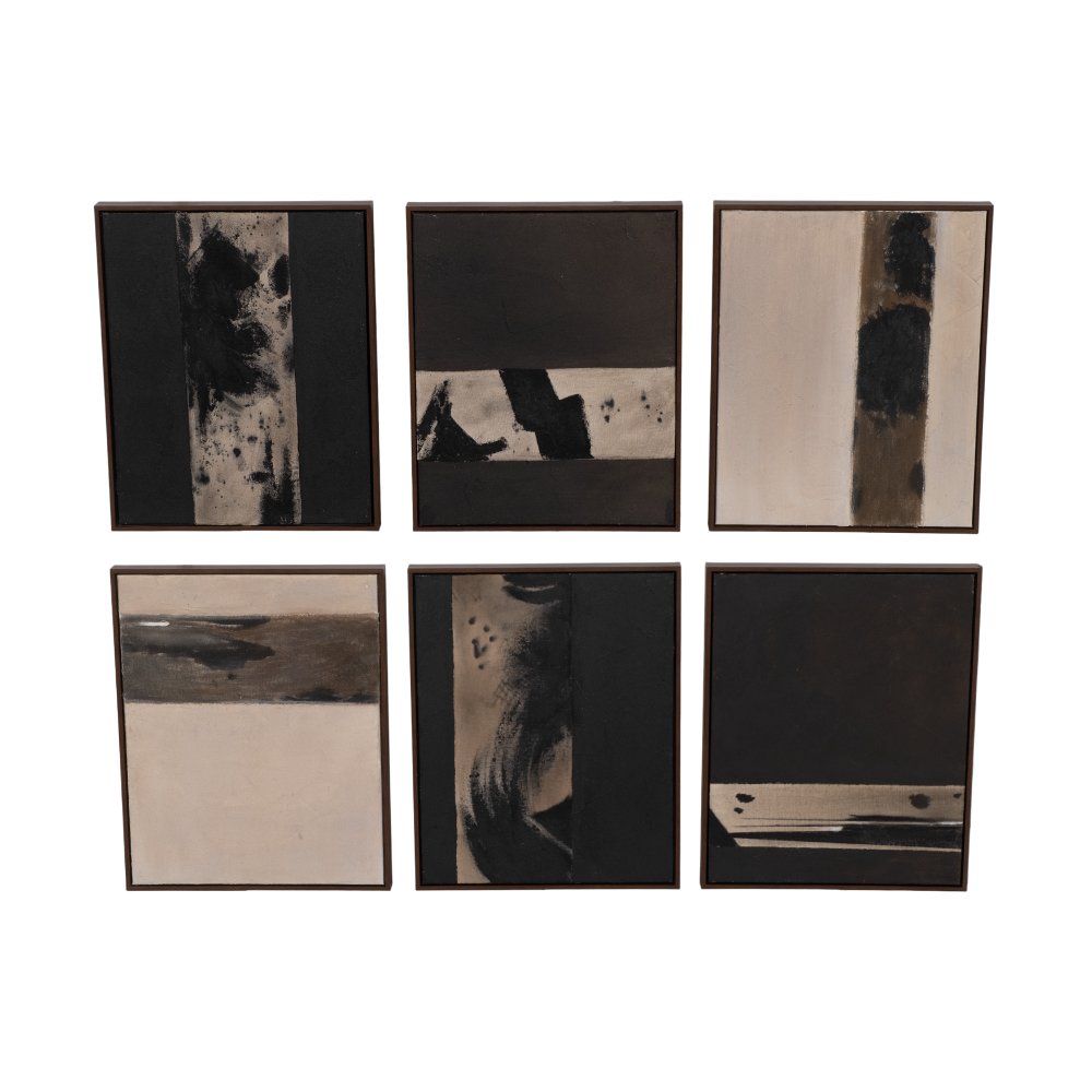 Linus Hand-Painted Art Set of 6