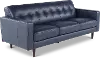 Stark Denim Blue Leather Sofa