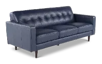 Stark Denim Blue Leather Sofa