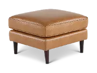 Stark Tan Leather Ottoman