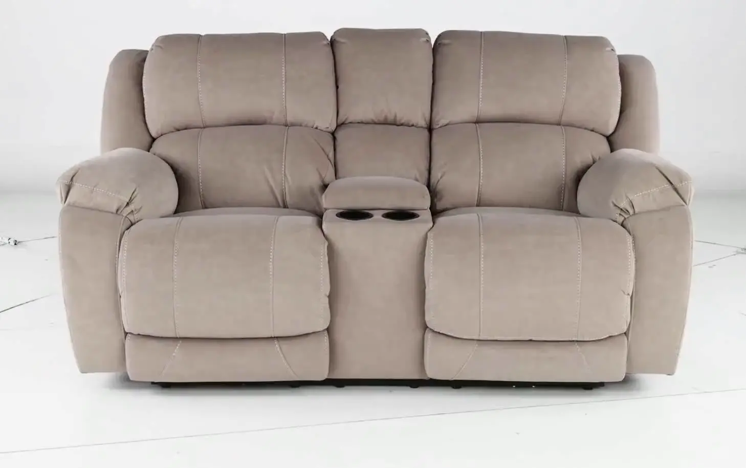 Port Arthur Khaki Power Reclining Loveseat with Console-5