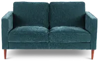 Fern Jade Blue Loveseat