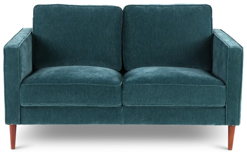 Fern Jade Blue Loveseat