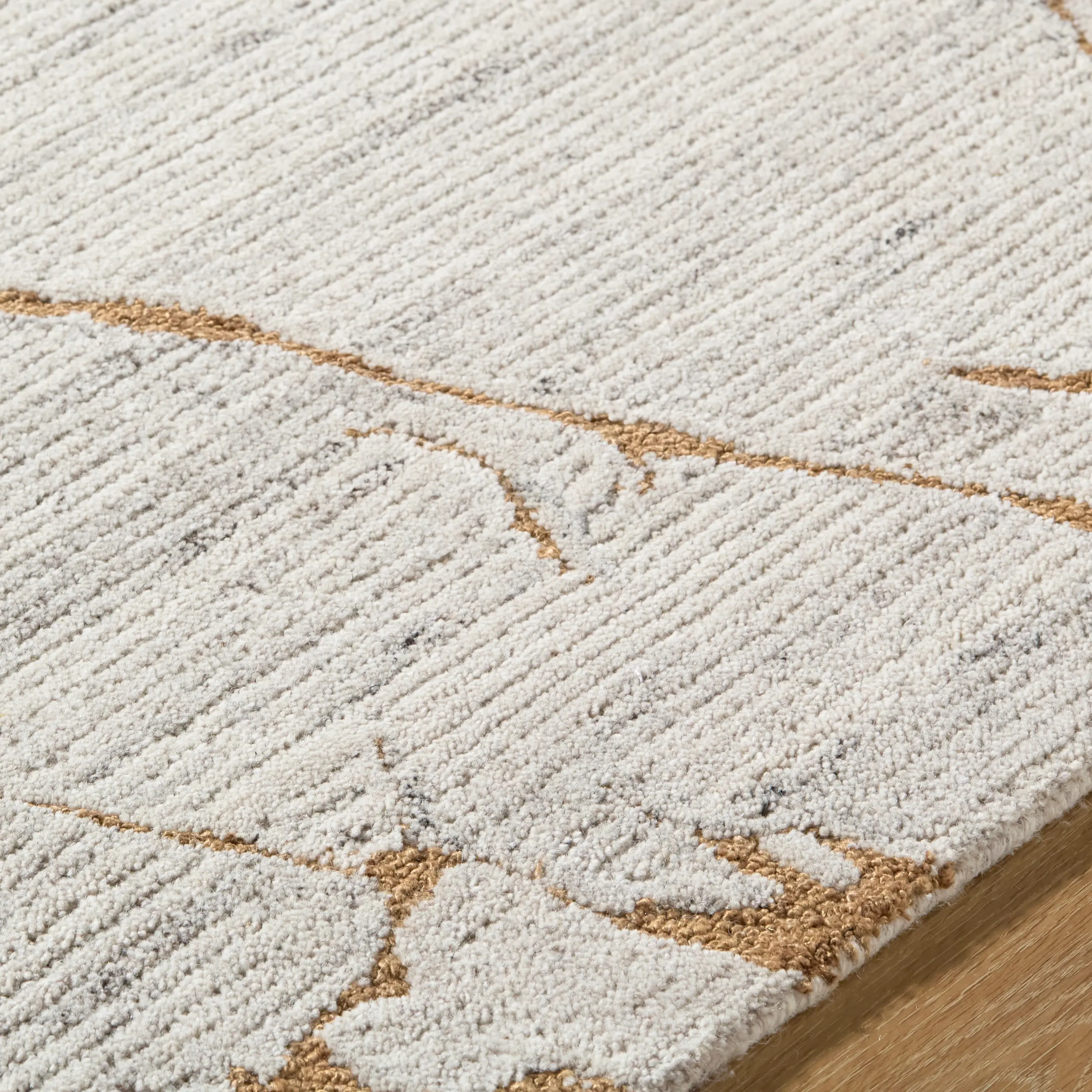 MER2300576 Mermer 5 x 8 Yellow and Beige Area Rug-3