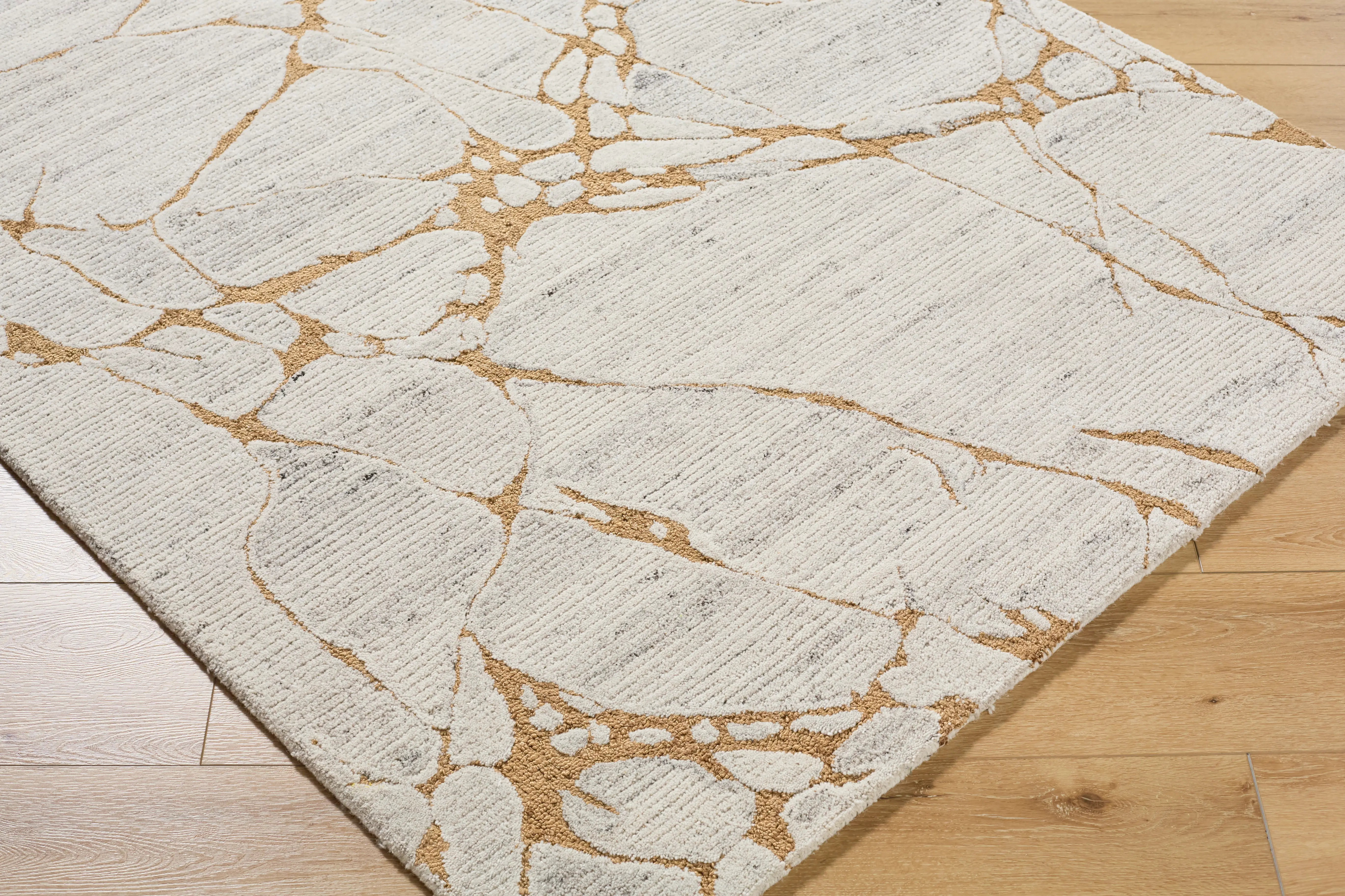 MER2300576 Mermer 5 x 8 Yellow and Beige Area Rug-6