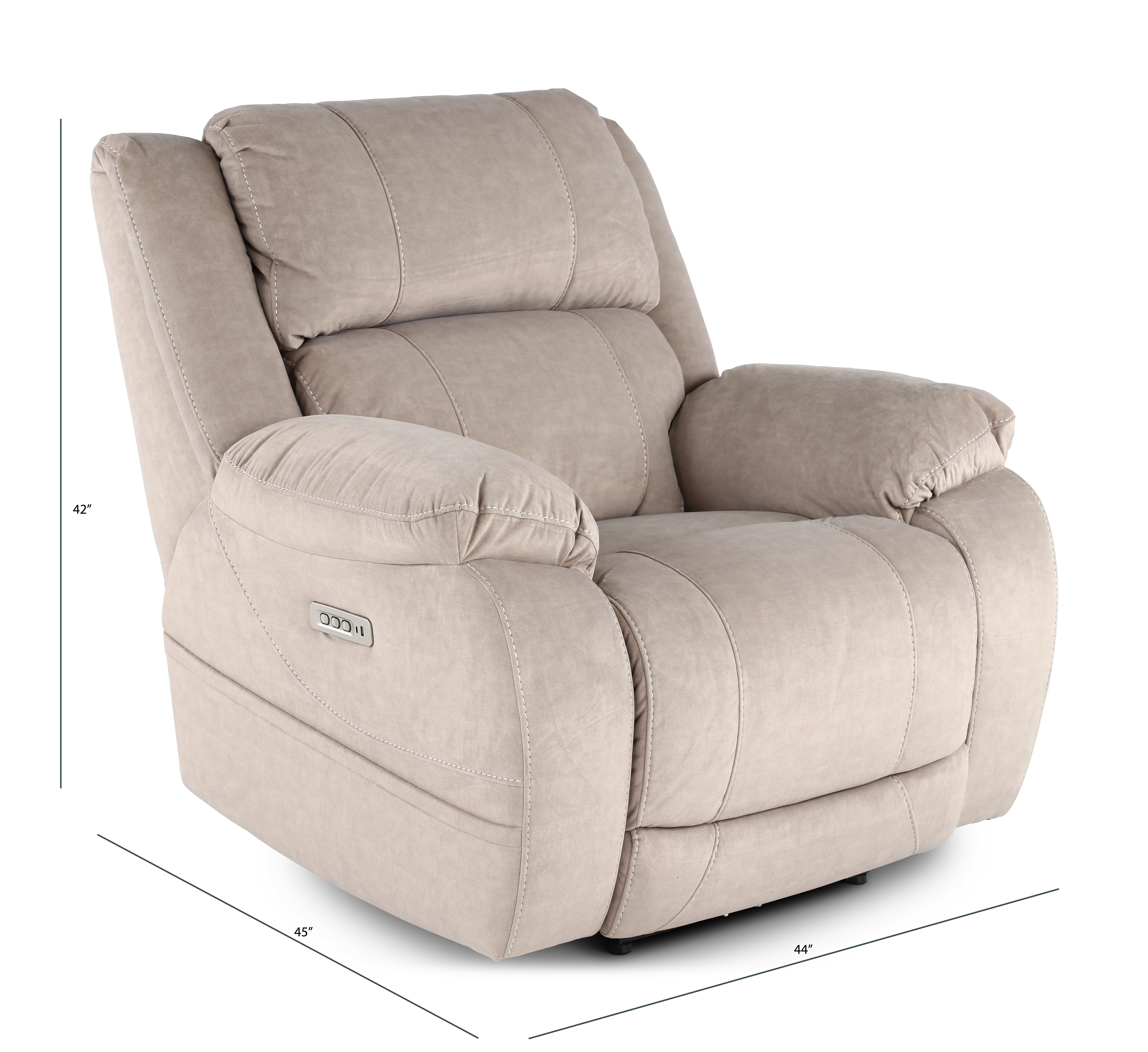 Port Arthur Khaki Power Recliner-3