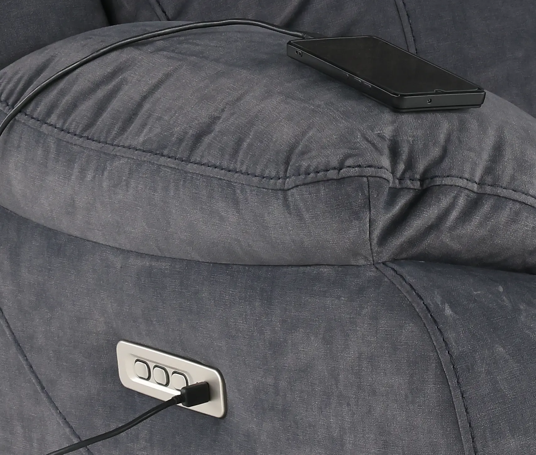 Port Arthur Gray Power Reclining Sofa-8