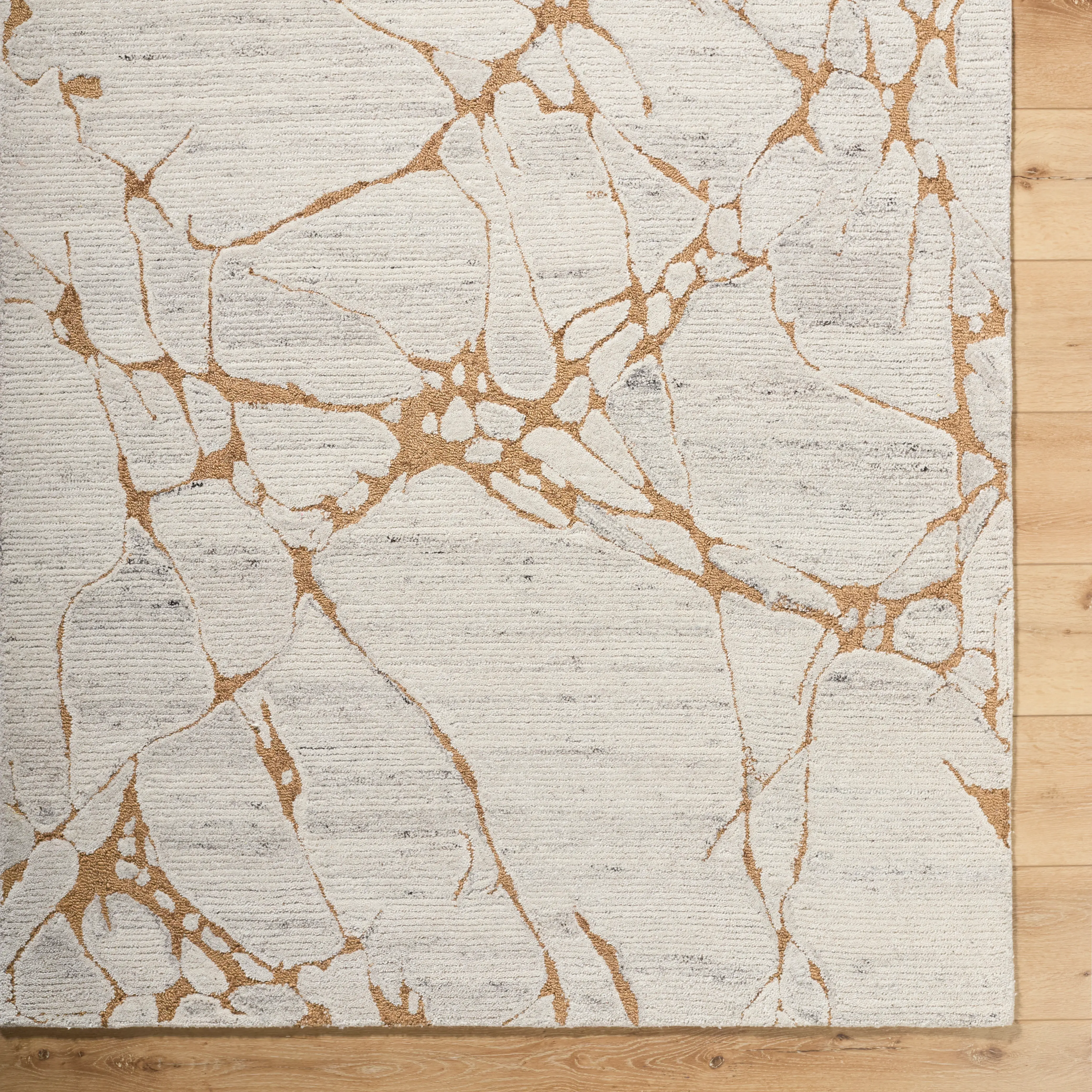 MER2300810 Mermer 8 x 10 Yellow and Beige Area Rug-2