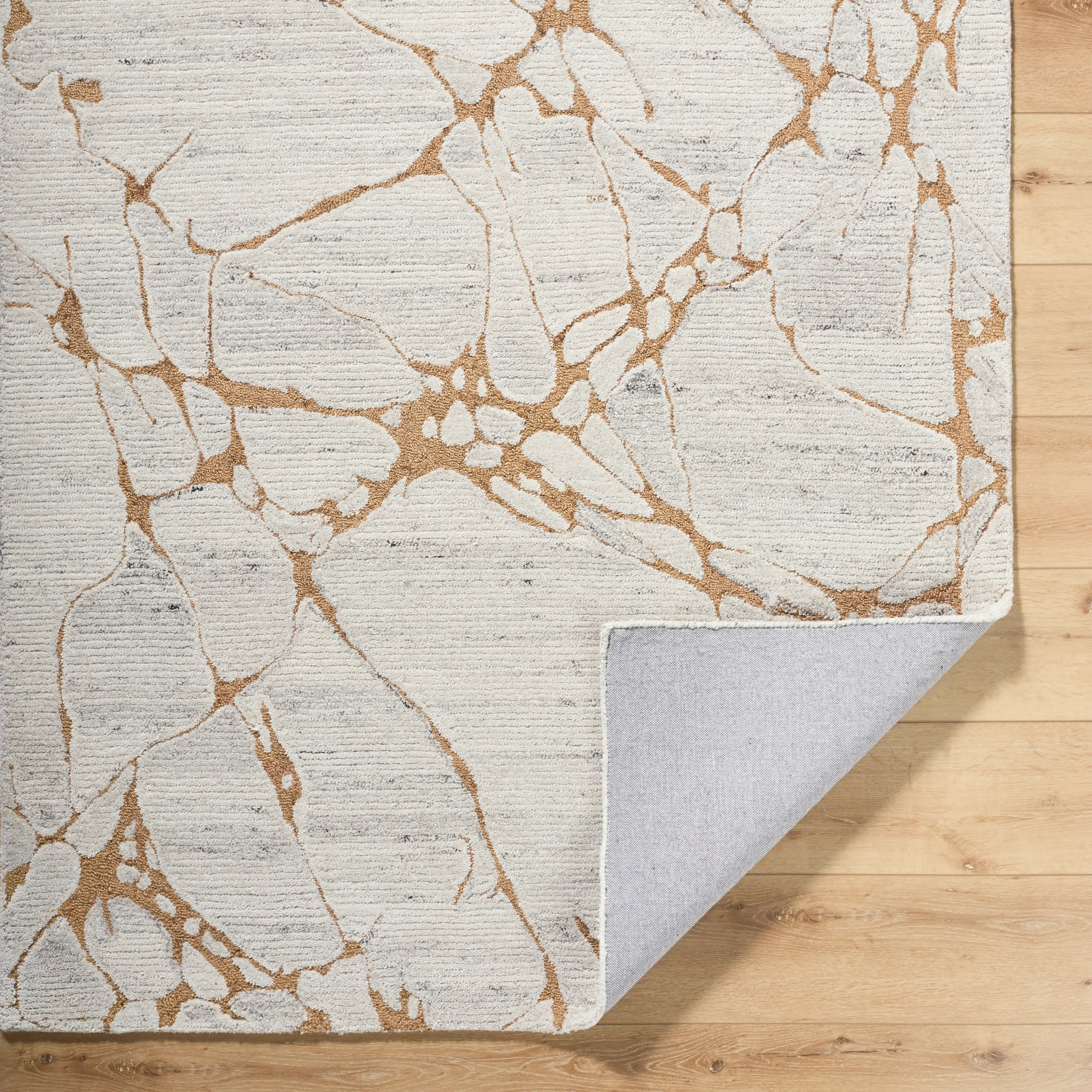 MER2300810 Mermer 8 x 10 Yellow and Beige Area Rug-5