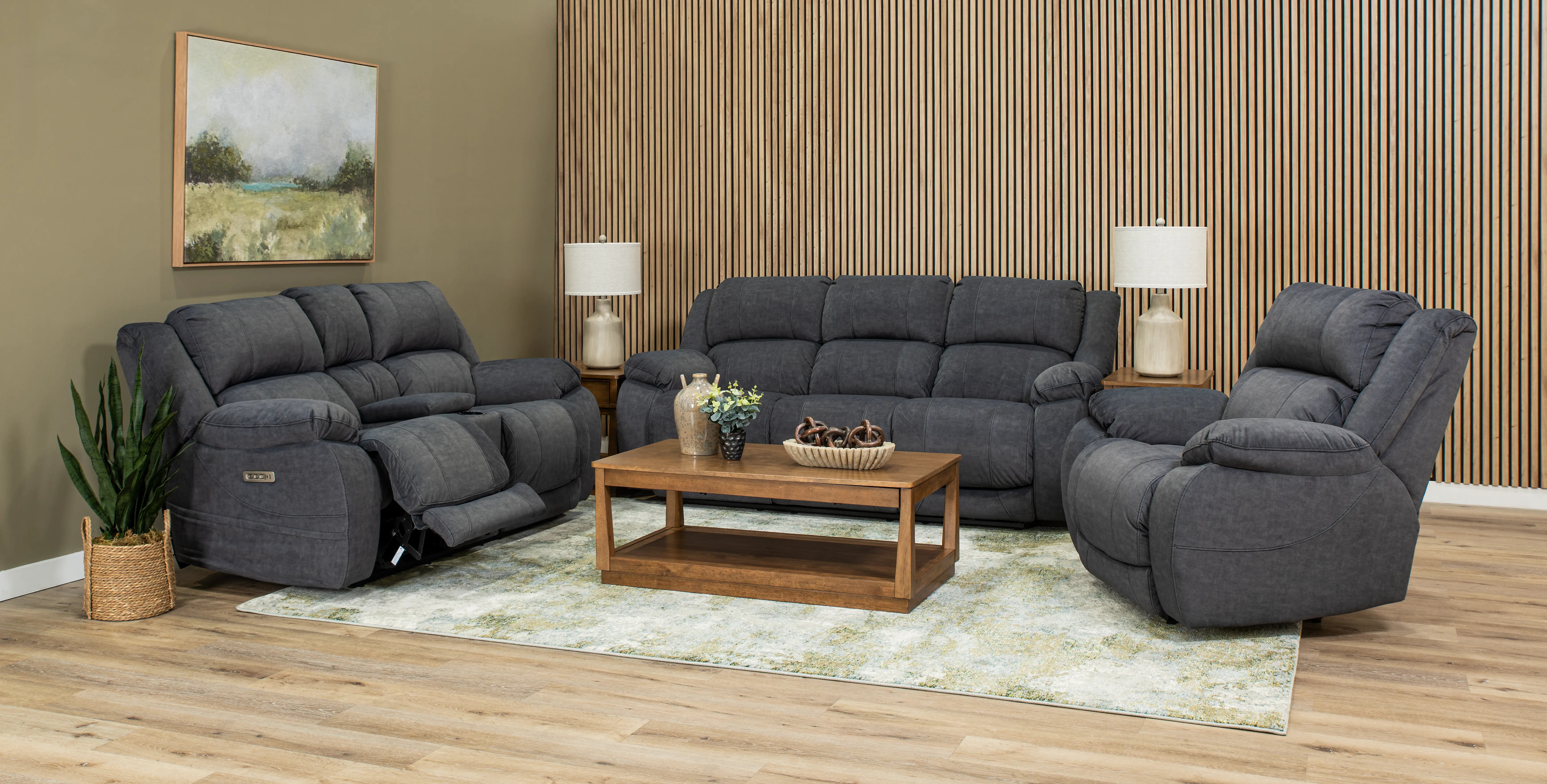 Port Arthur Gray Power Reclining Loveseat with Console-10