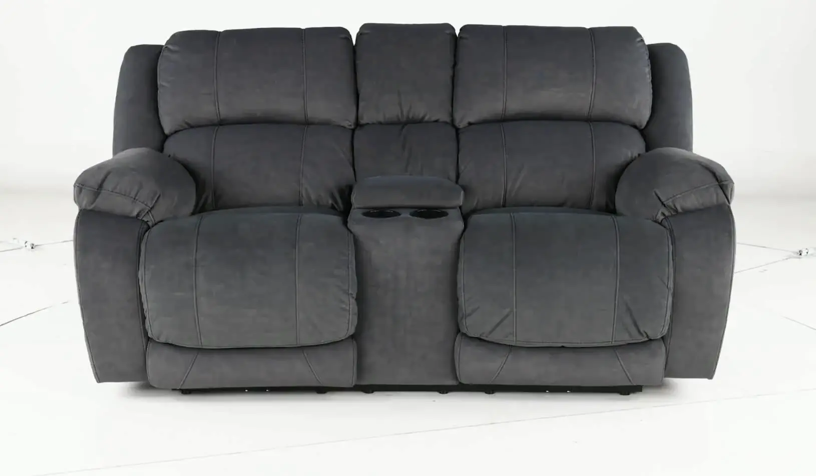 Port Arthur Gray Power Reclining Loveseat with Console-3