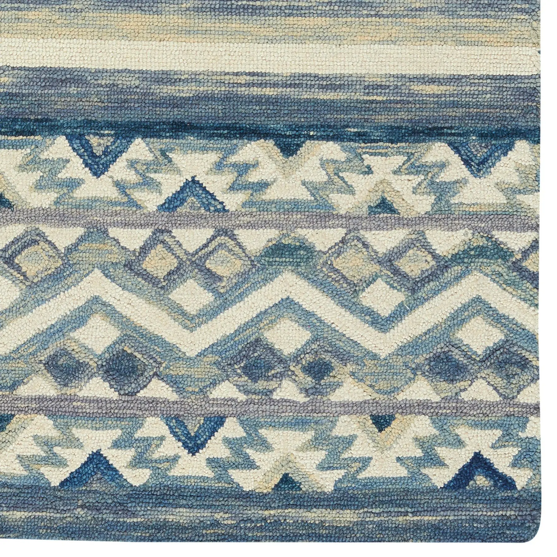 2569RS05000800440 Avanti-Kelim 5 x 8 Alpine Blue Area Rug-3
