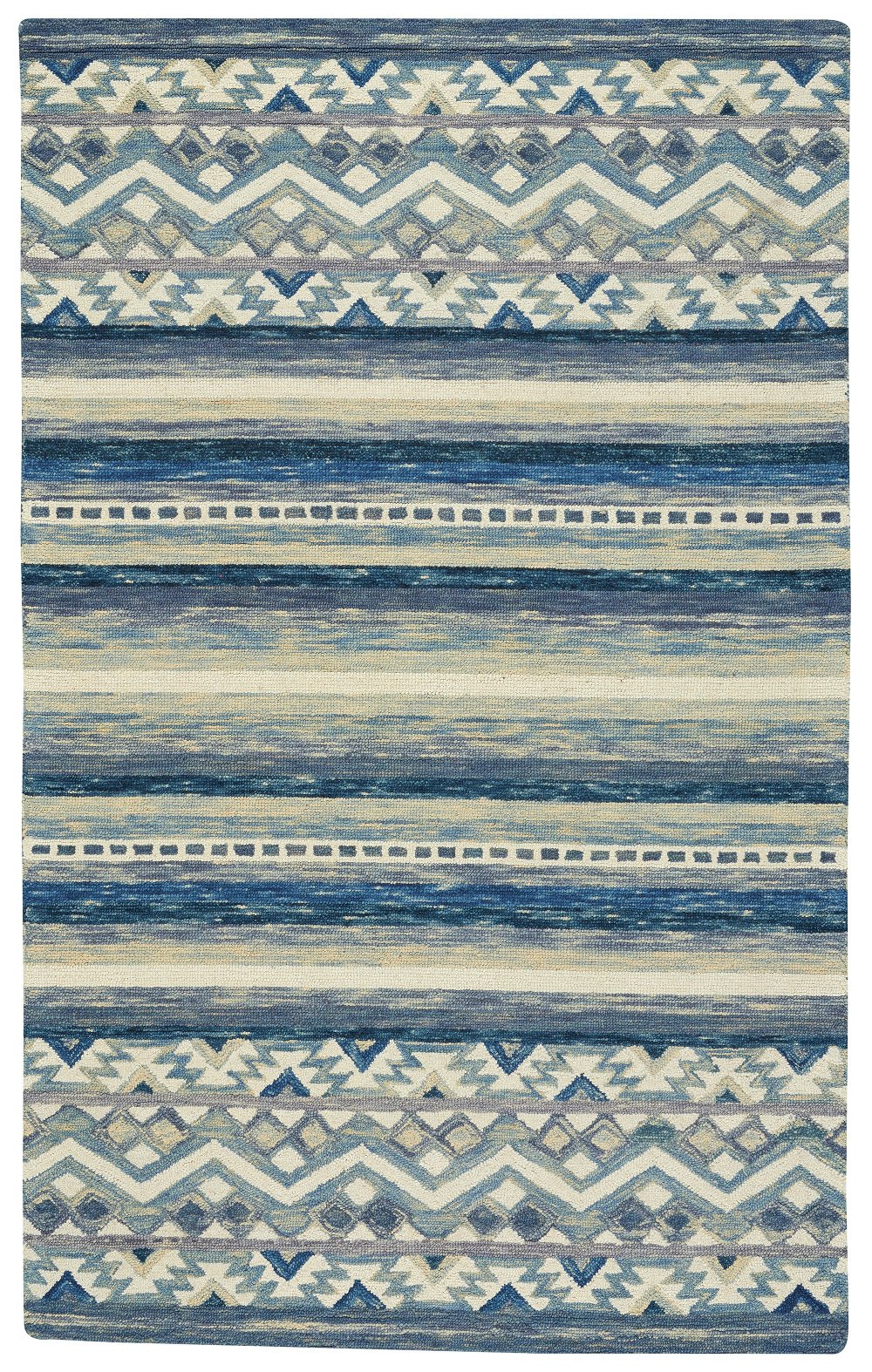 Avanti-Kelim 8 x 10 Alpine Blue Area Rug