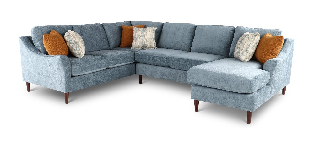 Kinley Blue 3 Piece Sectional