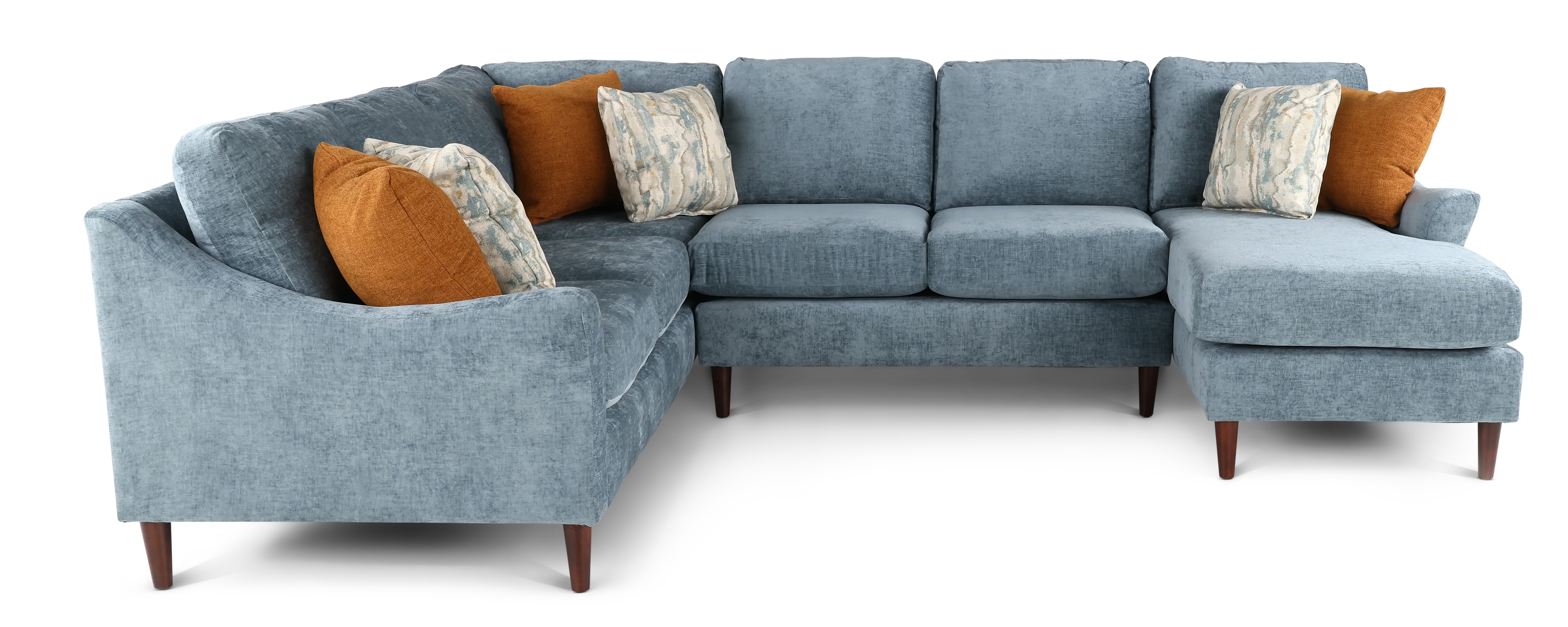 Kinley Blue 3 Piece Sectional-3