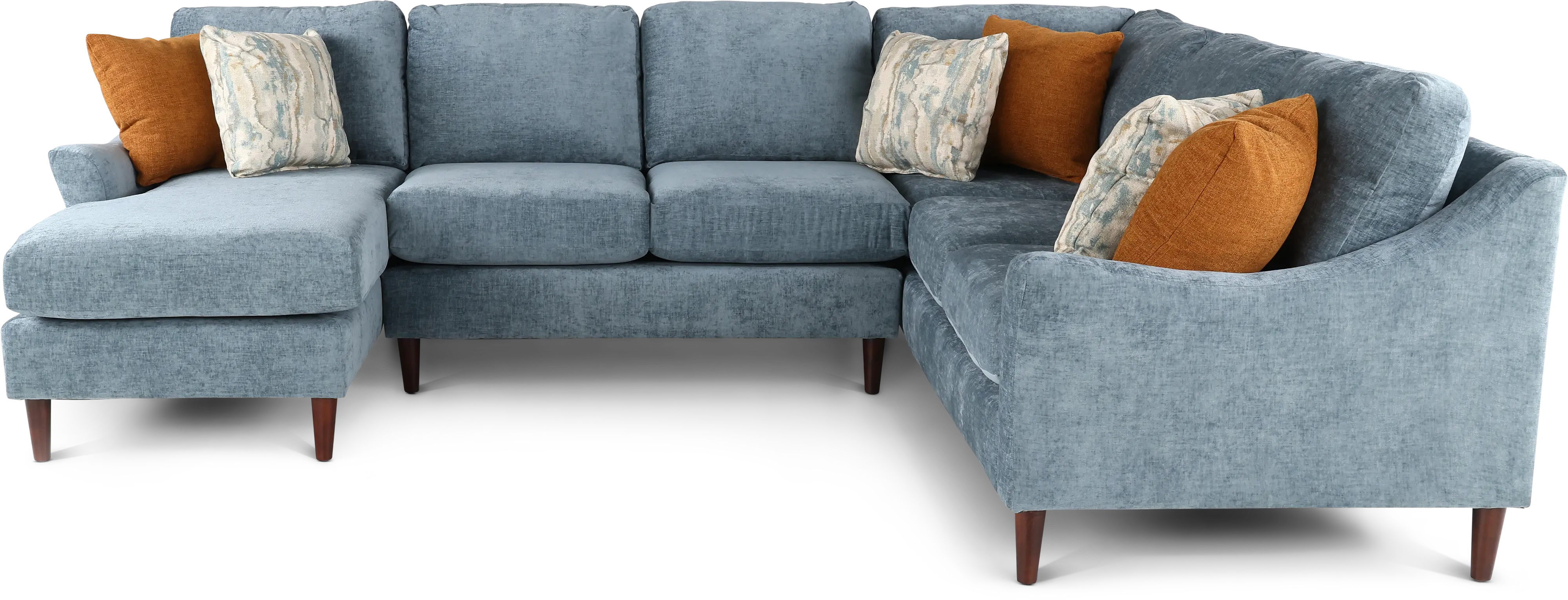 Kinley Blue 3 Piece Sectional-3