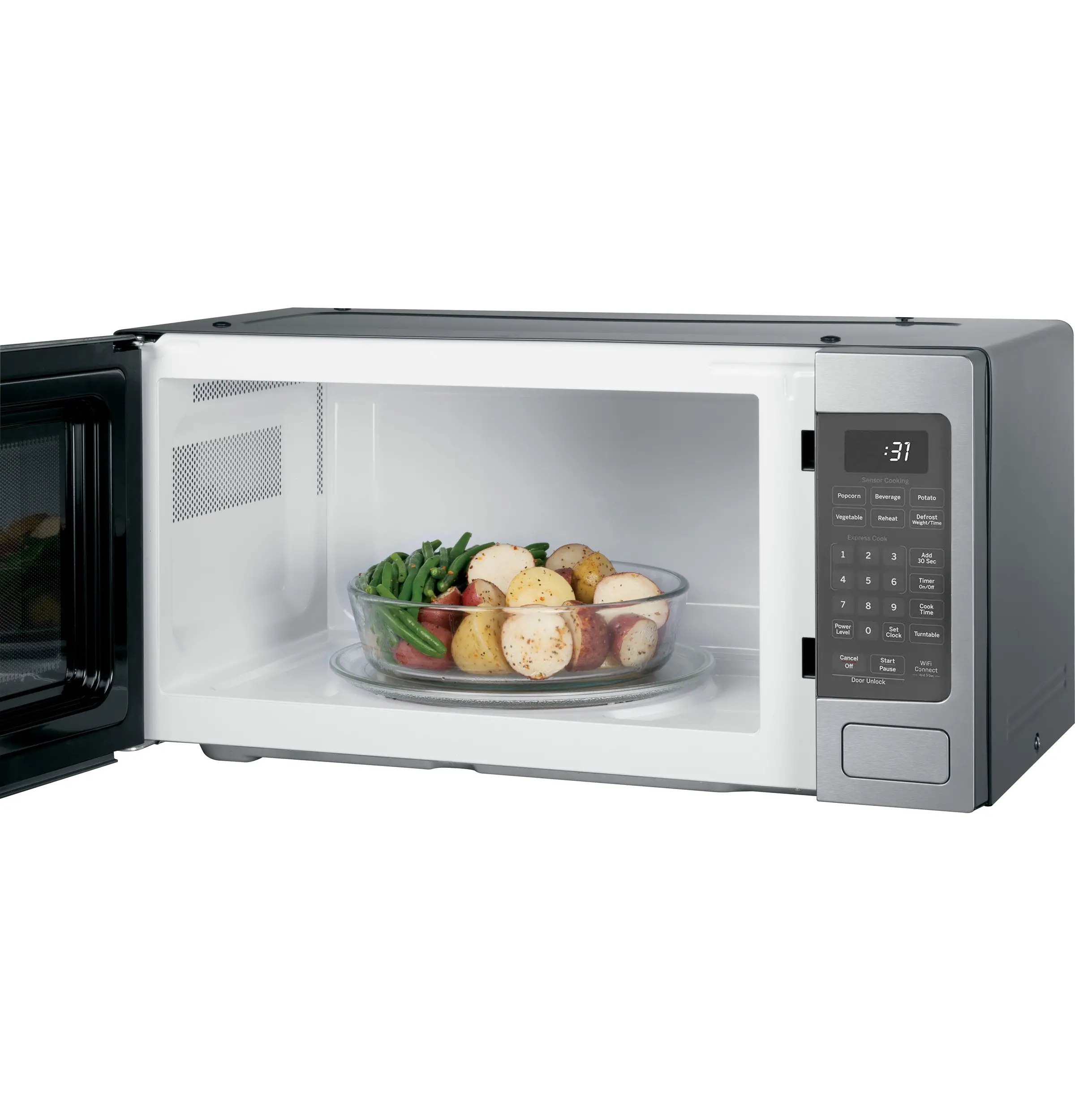 PCHK11S1WSS GE Profile 1.1 Cu Ft Countertop Microwave - Stainless Steel-4