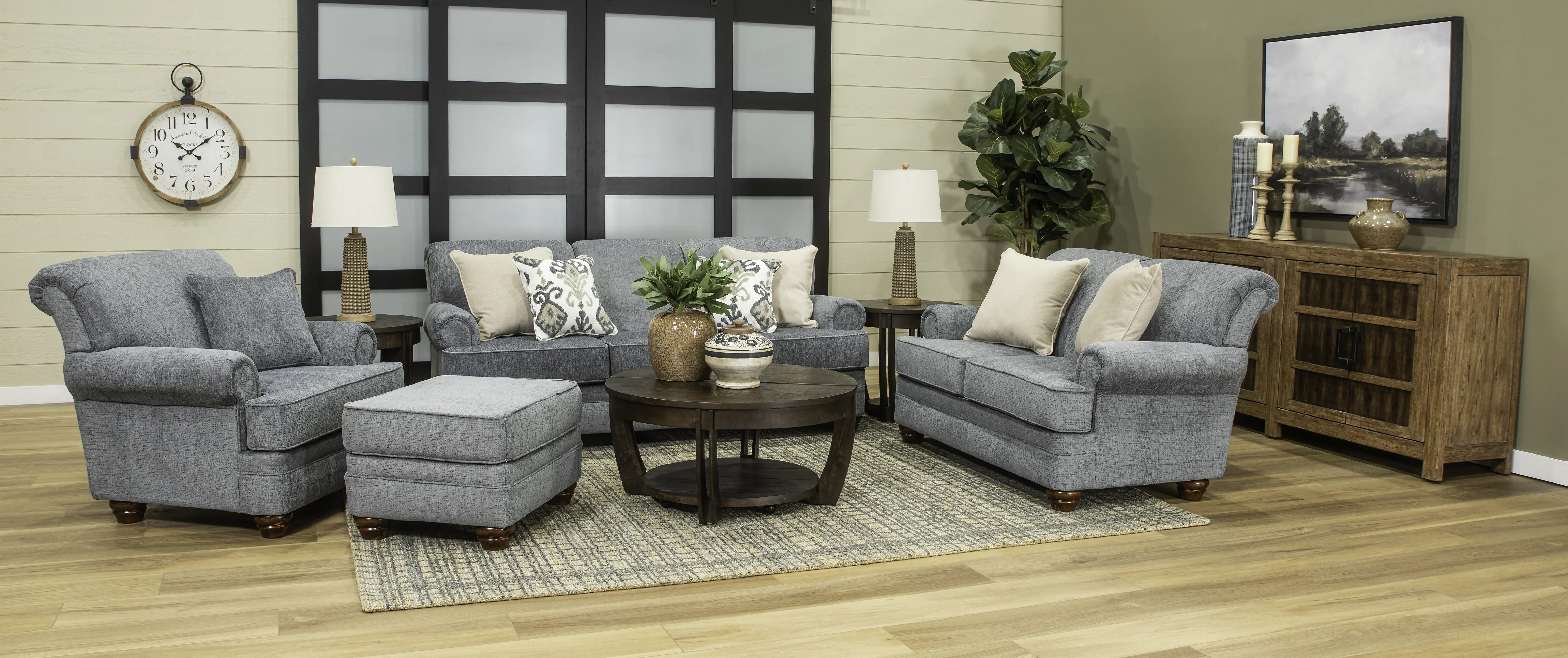 Wimbledon Pewter Gray Sofa-2