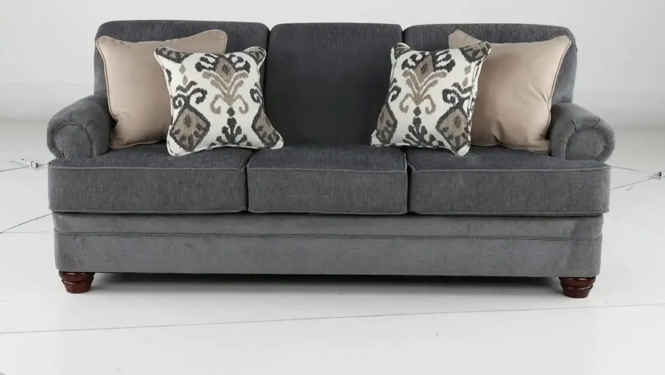 Wimbledon Pewter Gray Sofa-5