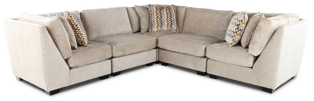 Daniel Desert Sand 5 Piece Modular Sectional