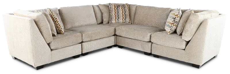 Daniel Desert Sand 5 Piece Modular Sectional