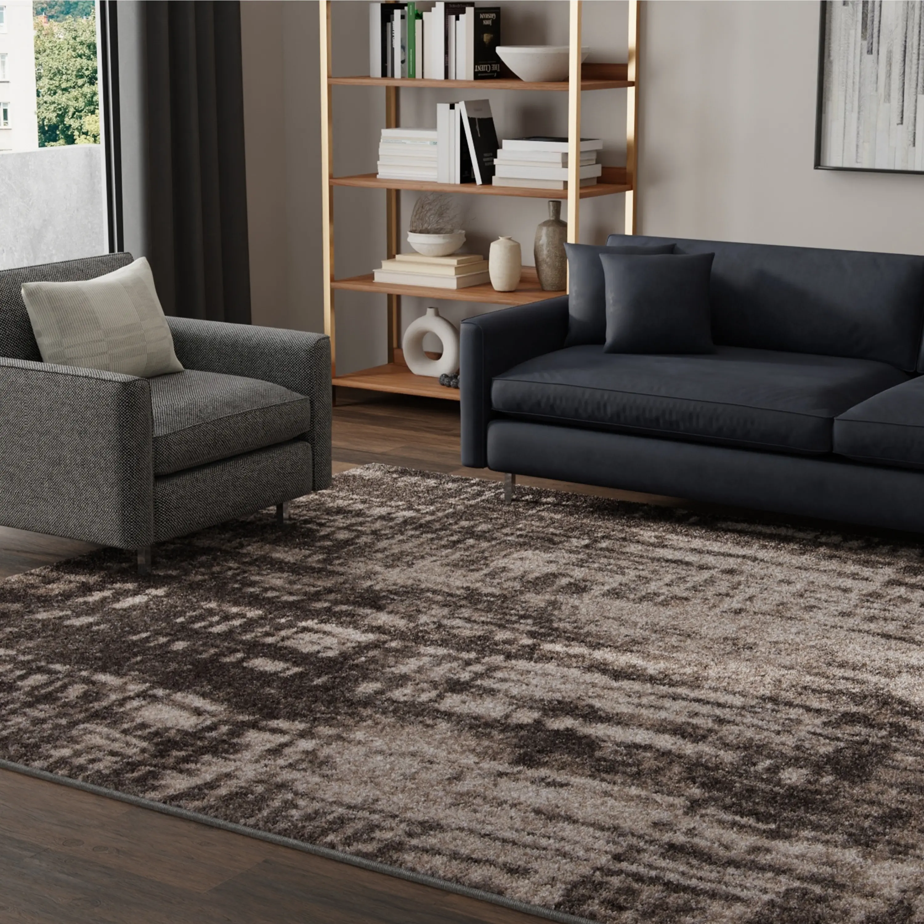AR02YTVELVTTIDETAUPGRY7.10X10 Velvet Tides 8 x 10 Taupe Gray Area Rug-2